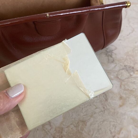 Vintage Leather Satchel London Made England Brown - Picture 16 of 16